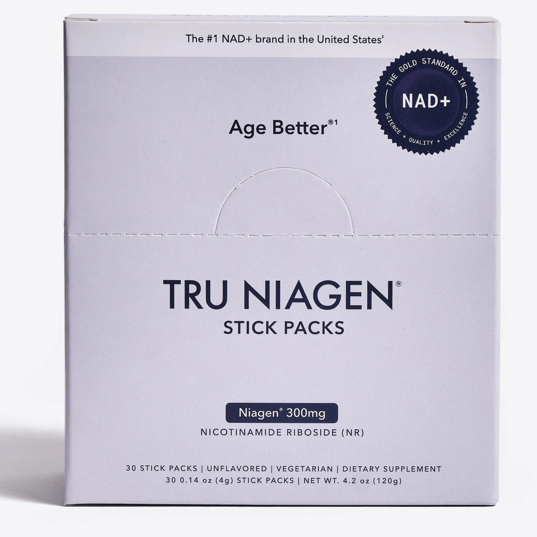 TRU NIAGEN NAD+ Booster with Hydration & Prebiotic Support Award-Winning Nicotinamide Riboside Mixing Powder for Cellular Energy, Repair & Healthy Aging - 30ct/300mg Stick Packs: On-The-Go Supplement TRU NIAGEN Au supplements