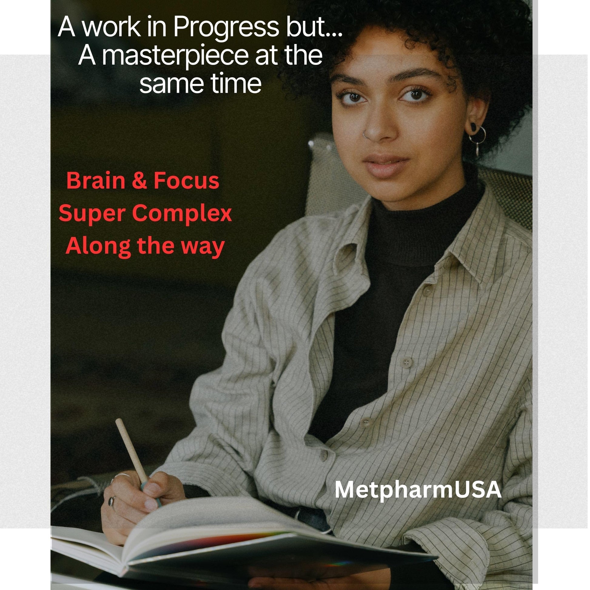 MetpharmUSA Brain & Focus Nootropic Super Complex Supplement for Brain Support and Performance, Improved Focus Memory and Mental Performance MetpharmUSA Au supplements