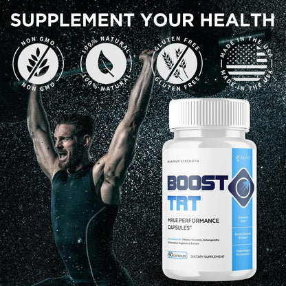 (2 Pack) Boost TRT Capsules, Official BoostTRT Capsules with All Natural Ingredients, Advanced Health & Wellness Support Formula with Max Strength Premium Active Lifestyle Vitamins (120 Capsules) SyvorAu supplements
