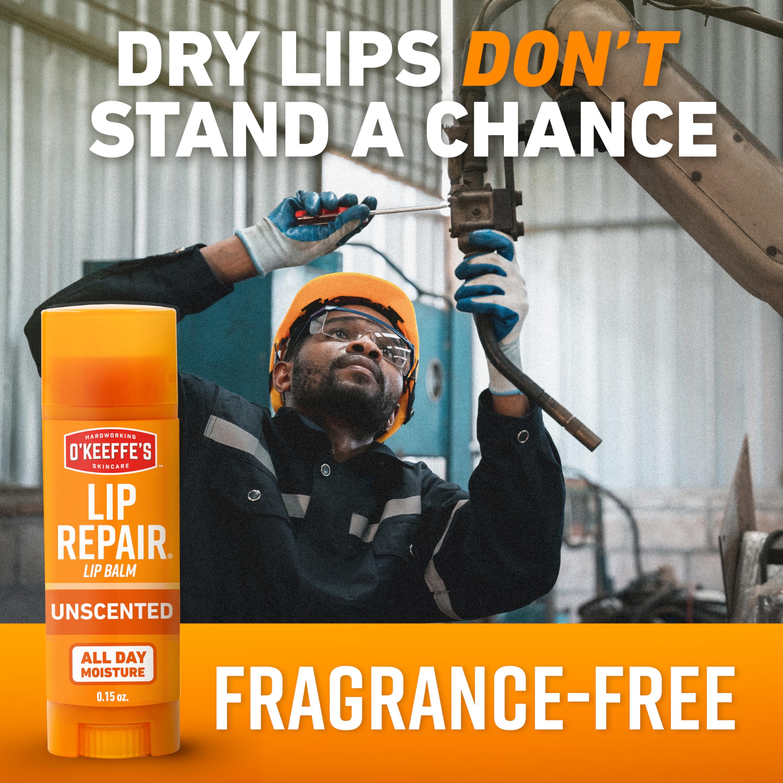 O'Keeffe's Lip Repair Unscented Lip Balm for Dry, Cracked Lips - Stick (3 Pack) - Moisturizer for Very Dry Lips O'Keeffe's Au supplements