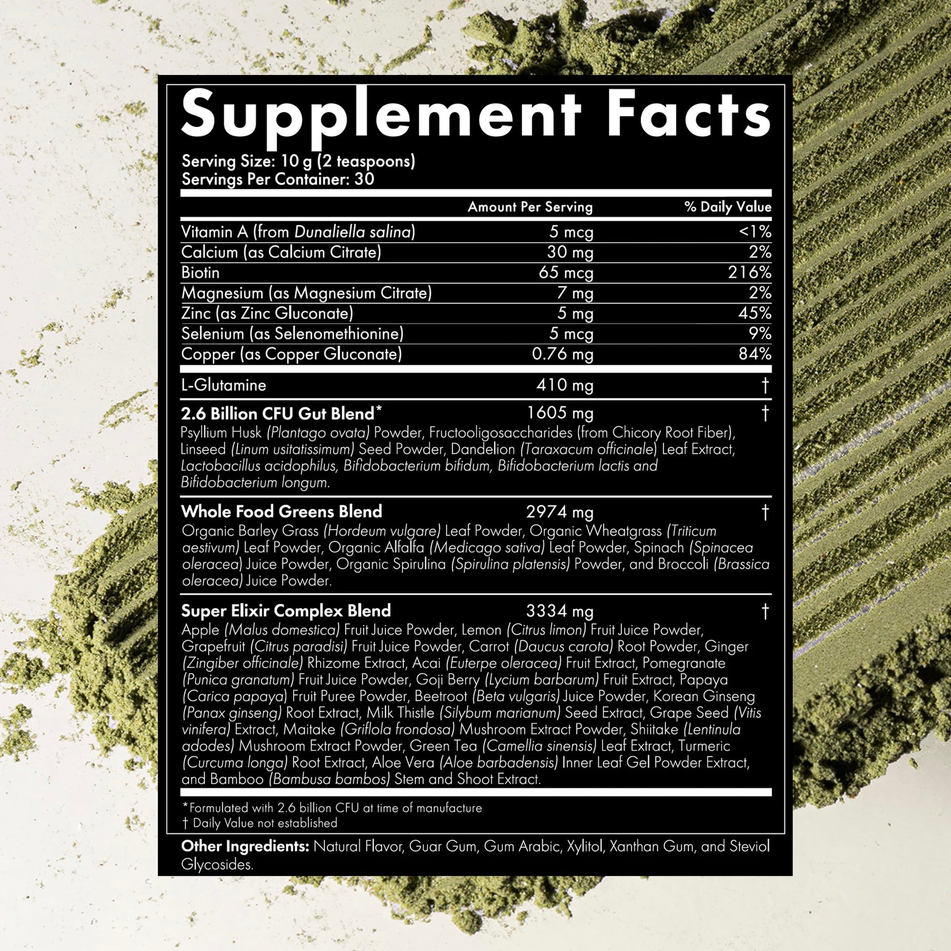 WelleCo The Super Elixir Daily Greens Powder, Probiotic Drink Mix with Whole Foods, Gluten Free, Vegan Gut Health Powder, Energy, Immunity, Healthy Skin, Hair & Nails (300g, Lemon Ginger) WelleCo Au supplements
