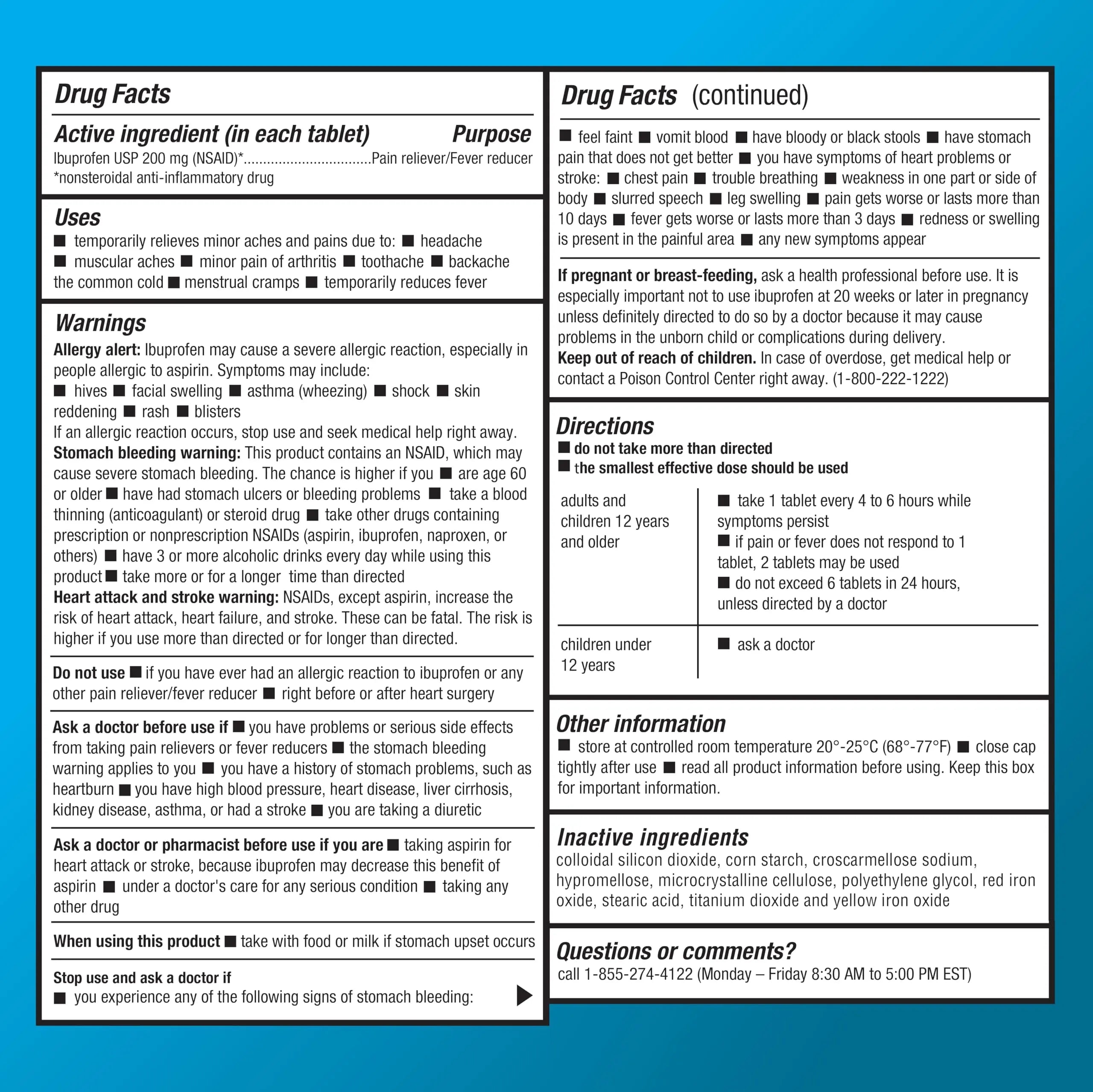 Basic Care Ibuprofen Tablets, 500 Count Amazon Basic Care Au supplements