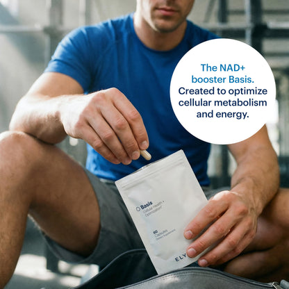 ELYSIUM Basis NAD Plus Supplement 30 Servings - with Nicotinamide Riboside 250mg and Pterostilbene 50mg - Healthy Aging Supplement & Cellular Energy ELYSIUM buy supplements Au