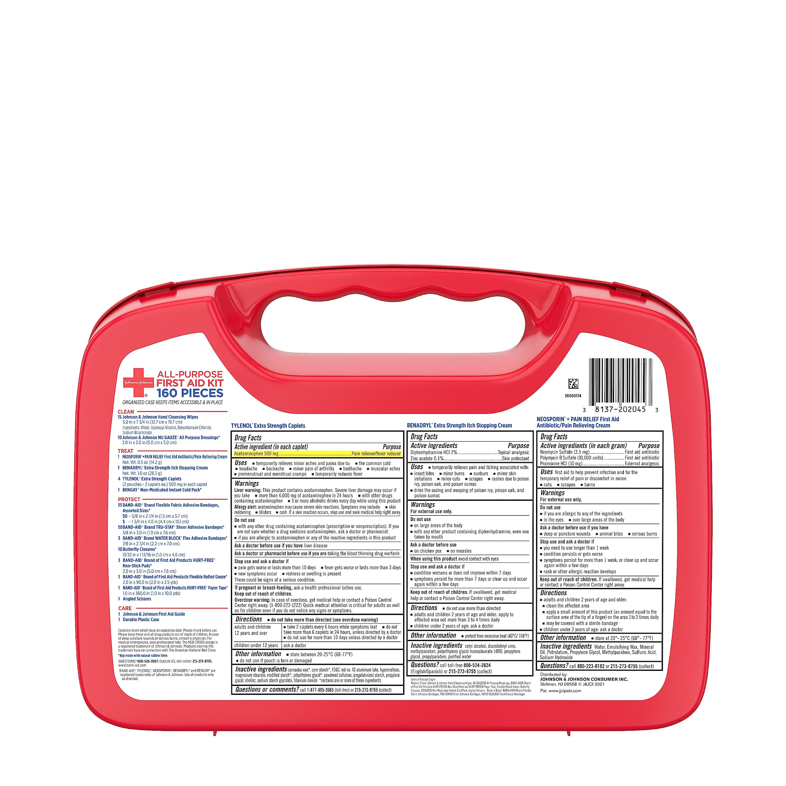 Johnson & Johnson All-Purpose Portable Compact First Aid Kit for Minor Cut Johnson & Johnson Au supplements