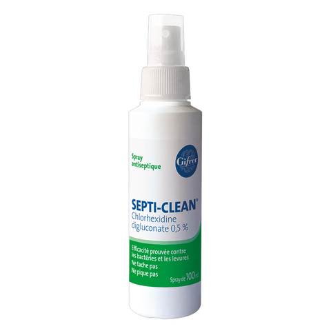 Antiseptic spray SEPTI-CLEAN Chlorhexidine digluconate 0.5% GIFRER GIFRERAu supplements