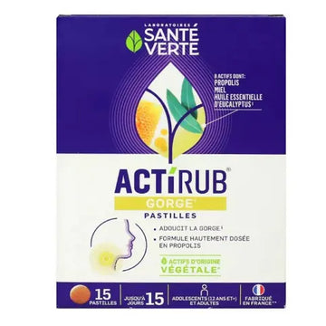 ACTIRUB throat lozenges SANTE VERTE SANTE VERTE Au supplements
