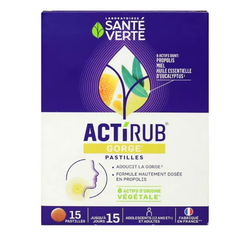 ACTIRUB throat lozenges SANTE VERTE SANTE VERTEAu supplements