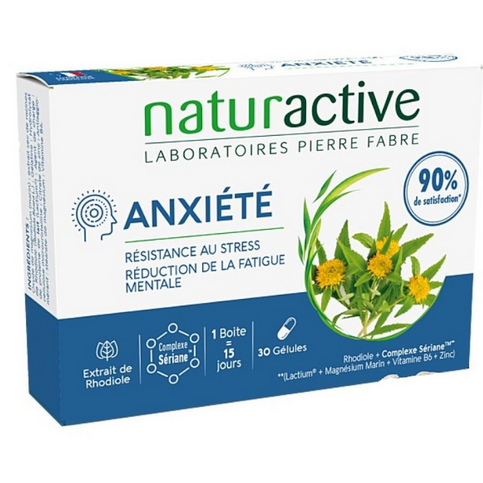 Anxiety: resistance to stress and mental fatigue 30 capsules NATURACTIVE NATURACTIVEAu supplements