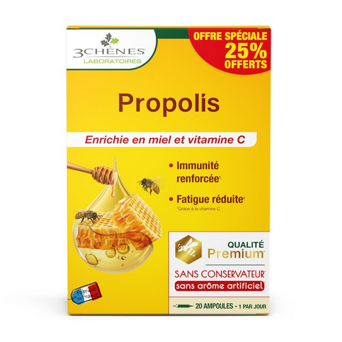 Propolis ampoules LES 3 CHENES 15 ampoules + 5 free LES 3 CHENESAu supplements