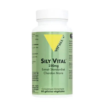 Sily Vital (Chardon marie) Extrait standardisé 250 mg 60 gélules VIT'ALL+ VIT'ALL+ Au supplements