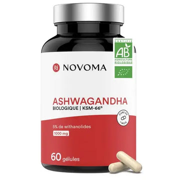 Ashwagandha Bio Anti-stress & Sommeil 60 gélules NOVOMA NOVOMA Au supplements