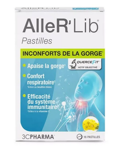 3C PHARMA - Aller'Lib Pastilles à Sucer : Respiratory Comfort Lozenges 16 Pastilles 3C PHARMAAu supplements