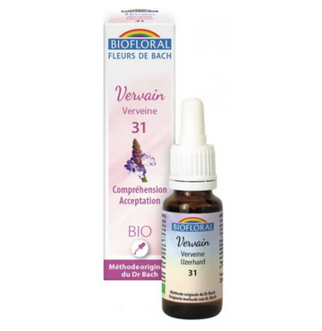 Fleur de Bach BIO Vervain (Verveine) Flacon 20 ml BIOFLORAL