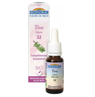 Fleur de Bach BIO Vine (Vigne) Flacon 20 ml BIOFLORAL