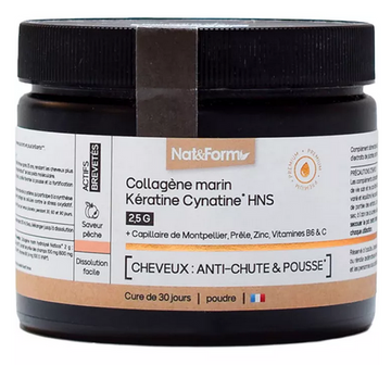 Nat&Form Marine Collagen Keratin Cynatine HNS 120 g