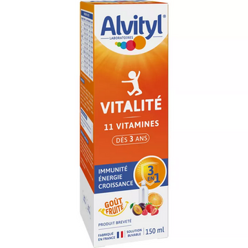 Alvityl Vitalité 11 Vitamines Solution Buvable 150 ml