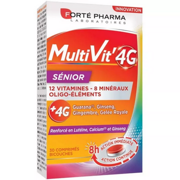 Forté Pharma Multivit' 4g Senior 30 Tablets