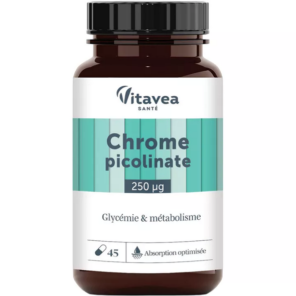 Vitavea Chrome Picolinate 250µg Glycemia & Metabolism 45 capsules