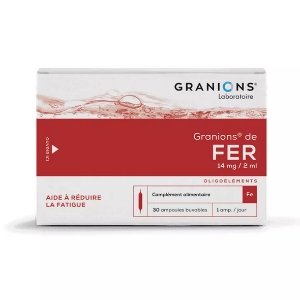 Granions Iron 30 Drinkable ampoules