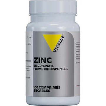Vitall+ Zinc Bisglycinate 100 divisible tablets
