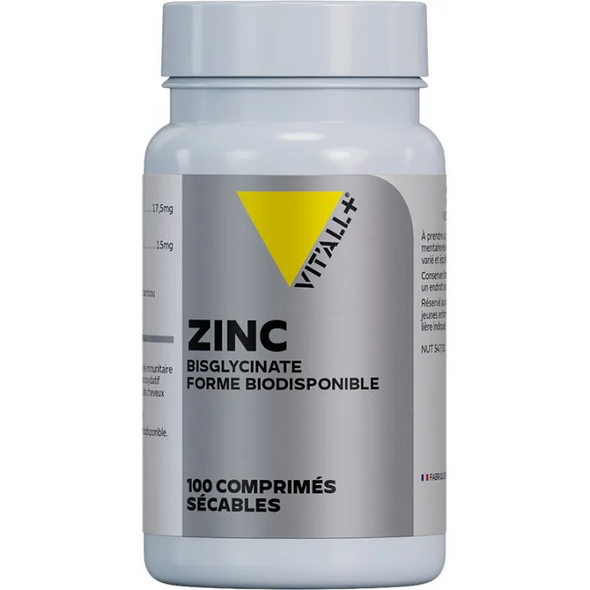 Vitall+ Zinc Bisglycinate 100 divisible tablets