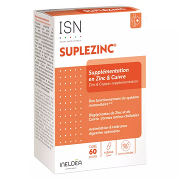 Ineldea Suplezinc Zinc & Copper Supplement 60 capsules