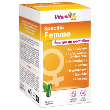 Vitamin'22 Specific Femme 60 capsules