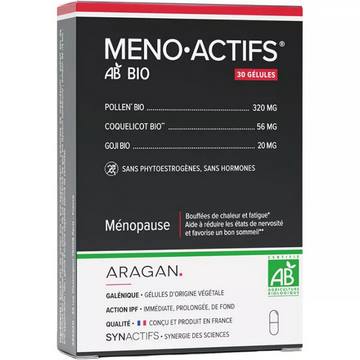 Synactifs MenoActifs Bio Menopause 30 capsules