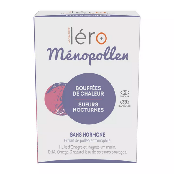 Léro Menopollen Hot flashes - Night sweats - 60 Capsules
