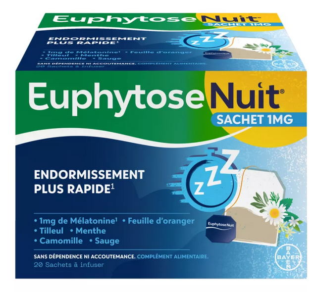 Euphytose Night Herbal Tea 20 Sleep Infusions