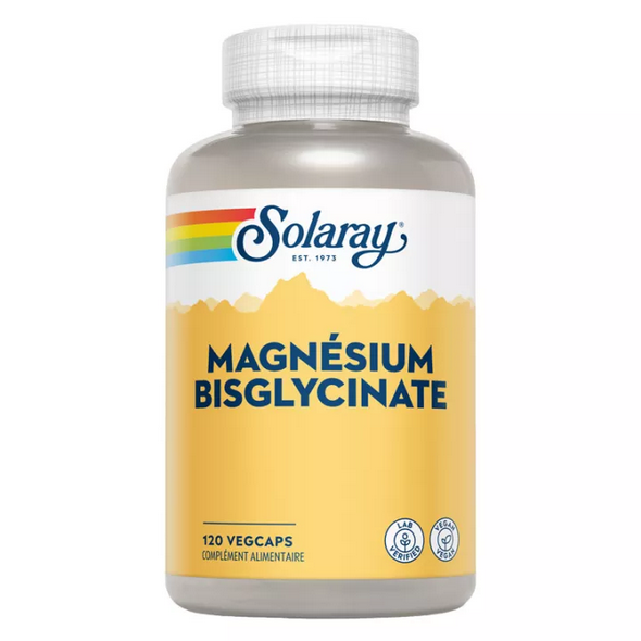 Solaray Magnesium Bisglycinate 120 vegetarian capsules