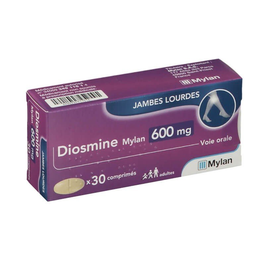 Diosmine 600 mg - MYLAN 30 Tabs - Heavy legs, Pain