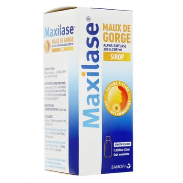 Maxilase sore throat syrup 200ml SANOFI
