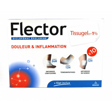 Tissugel Gel 1% - Analgesic & Anti-Inflammatory - 10 Patches