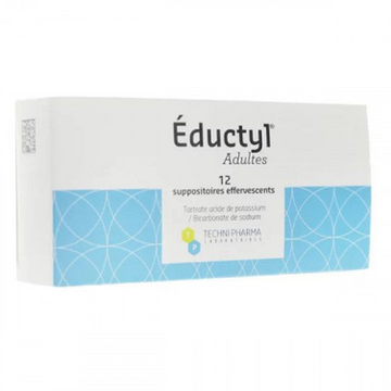 Eductyl Adult Effervescent Suppositories (Laxative) – Pack of 12