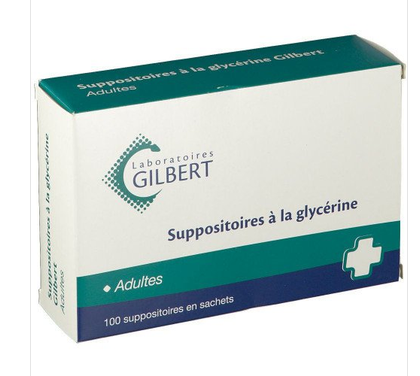GILBERT Glycerin Suppositories - Constipation - Box of 100