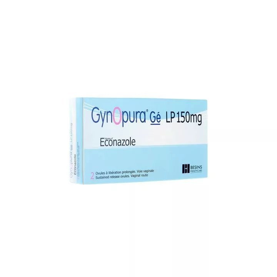 Gynopura Gé LP 150 mg 2x ovules - Local treatment of vulvar and vaginal mycoses