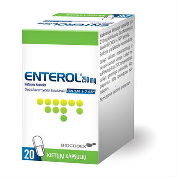 ENTEROL 250 mg hard capsules x20 - treatment of acute diarrhea.