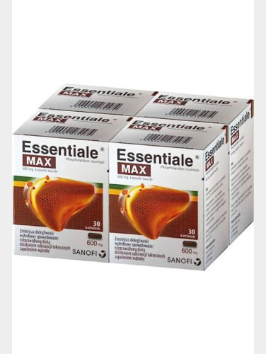 6× Sanofi Essentiale Max 600mg, Liver Health Support Protection 6x30 Capsules