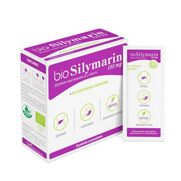 BIOSYLIMARIN 105mg 28 Granule Sachets Liver Digestive System Detox Supplement