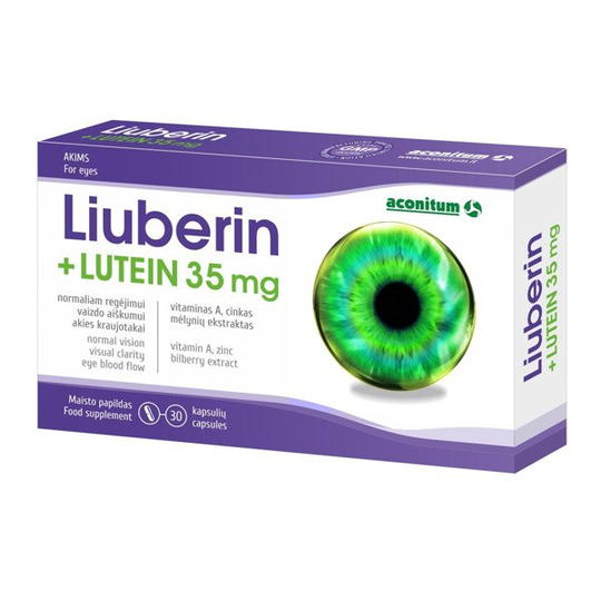 ACONITUM LIUBERIN + LUTEIN, 35 mg, 30 capsules