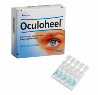2 psc /30 vials Heel Oculoheel Eye Drop Vials - 0.45Ml - Pack of 15 by Heel