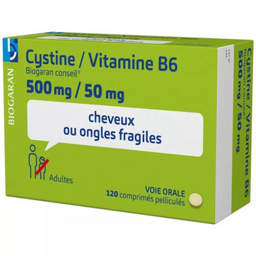 Cystine Vitamin B6 BIOGARAN CONSEIL - 120 CAPS