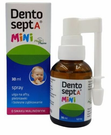DENTOSEPT MINI 30 ML Antibacterial spray for children, aphthae, thrush, teething
