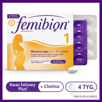 Femibion 1 Early pregnancy 28 tabs - Supplements & Vitamins For Pregnant Women