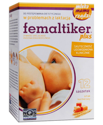 12 SACHETS FEMALTIKER PLUS FOR LACTATION SUPPORT – CARAMEL