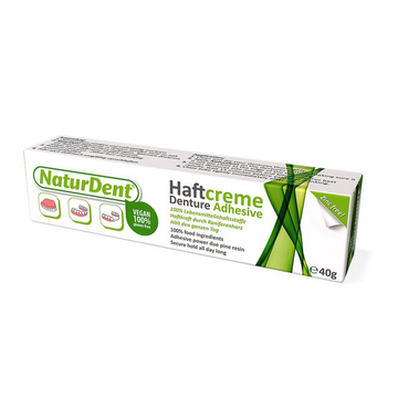 Naturdent natural & vegan adhesive cream for dentures, 40 g