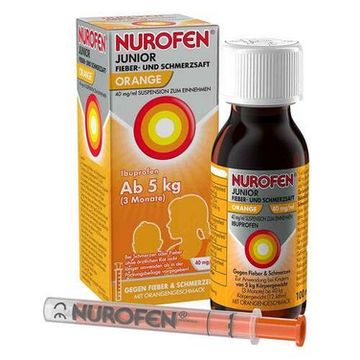 NUROFEN® Junior Fever and Pain Syrup Orange 40 mg/ml, 100 ml
