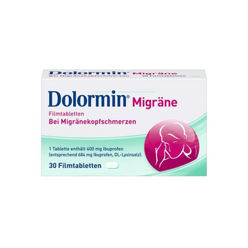 Dolormin® Migraine x30 Fast relief for acute migraine headaches