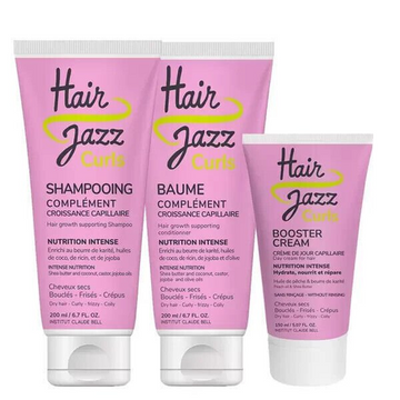 HAIR JAZZ - CURLS MAXI - SHAMPOO + BAUME + CREAM BOOSTER - CURLS ROUTINE